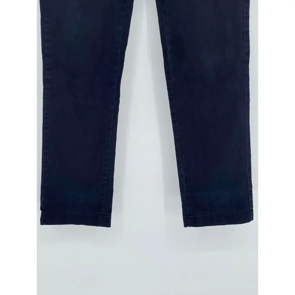 UNIQLO Men's Navy Blue Regular-Fit Straight-Leg Chino Pants SZ 32X34 - Picture 6 of 9